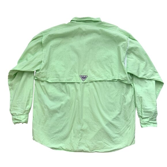 Columbia PFG Fish And Wildlife Research Institute Green Shirt Size Medium - Picture 6 of 8